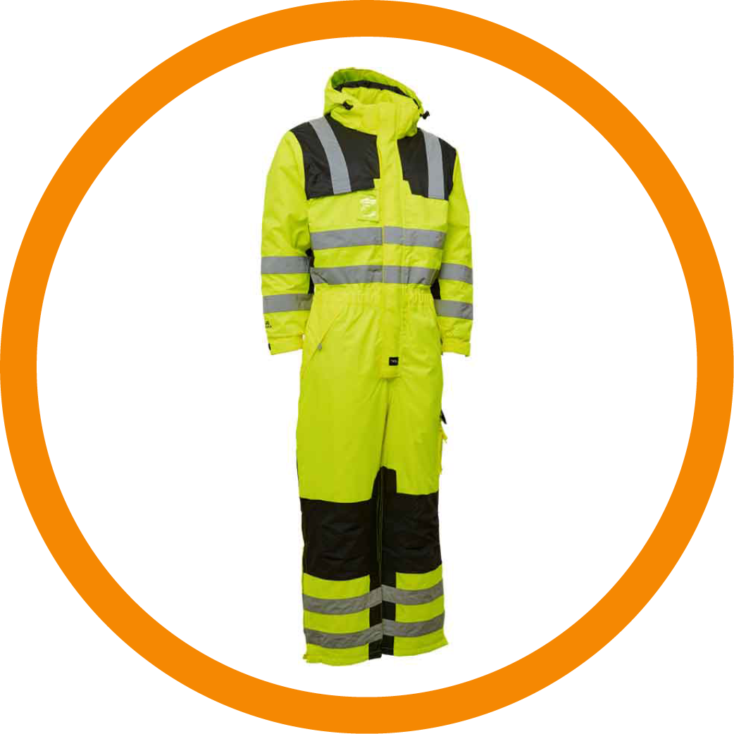 Yellow/Navy Hi-vis Visible Xtreme Thermal Coverall